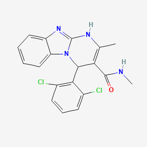 4-(2,6-dichlorophenyl)-N,2-dimethyl-1,4-dihydropyrimido[1,2-a]benzimidazole-3-carboxamide