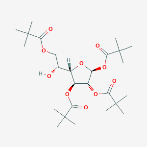 molecular formula C₂₆H₄₄O₁₀ B1147591 β-D-半乳呋喃糖 1,2,3,6-四（2,2-二甲基丙酸酯） CAS No. 226877-02-7