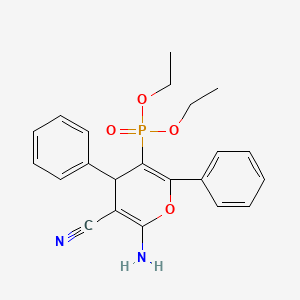 diethyl (6-amino-5-cyano-2,4-diphenyl-4H-pyran-3-yl)phosphonate