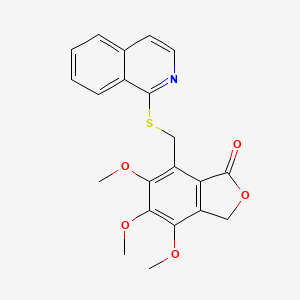 7-[(isoquinolin-1-ylsulfanyl)methyl]-4,5,6-trimethoxy-2-benzofuran-1(3H)-one