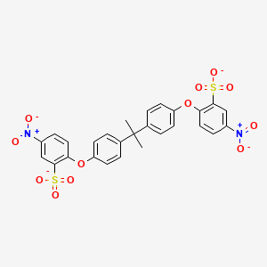 2,2'-[Propane-2,2-diylbis(benzene-4,1-diyloxy)]bis(5-nitrobenzenesulfonate)