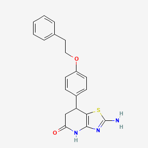 2-amino-7-[4-(2-phenylethoxy)phenyl]-6,7-dihydro[1,3]thiazolo[4,5-b]pyridin-5(4H)-one