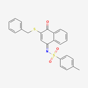 N-[(1Z)-3-(benzylsulfanyl)-4-oxonaphthalen-1(4H)-ylidene]-4-methylbenzenesulfonamide