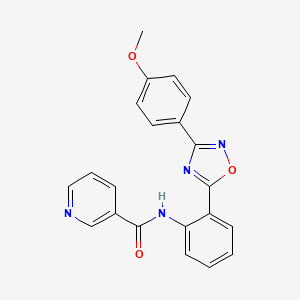 N-{2-[3-(4-methoxyphenyl)-1,2,4-oxadiazol-5-yl]phenyl}pyridine-3-carboxamide