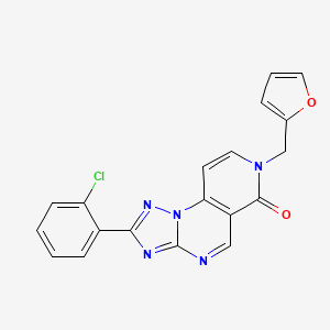 molecular formula C19H12ClN5O2 B11476058 C19H12ClN5O2 