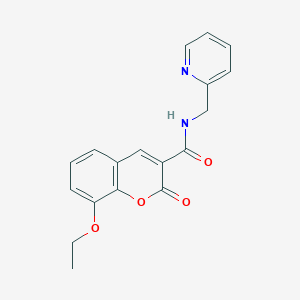 8-ethoxy-2-oxo-N-(pyridin-2-ylmethyl)-2H-chromene-3-carboxamide