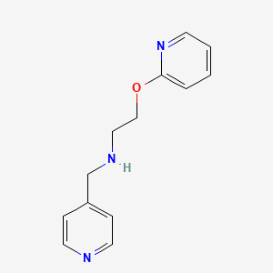 N-(pyridin-4-ylmethyl)-2-(pyridin-2-yloxy)ethanamine