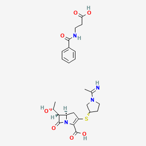 molecular formula C15H21N3O4S.C10H11NO3 B1147614 Panipenem-betamipron CAS No. 138240-65-0