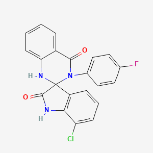 7-chloro-3'-(4-fluorophenyl)-1'H-spiro[indole-3,2'-quinazoline]-2,4'(1H,3'H)-dione