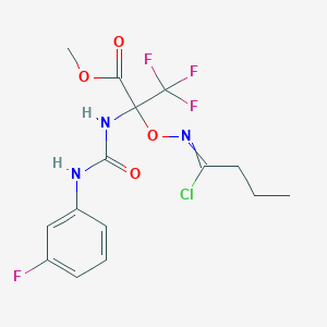 Methyl 2-{[(1-chlorobutylidene)amino]oxy}-3,3,3-trifluoro-2-{[(3-fluorophenyl)carbamoyl]amino}propanoate