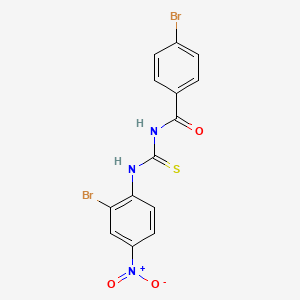 4-bromo-N-[(2-bromo-4-nitrophenyl)carbamothioyl]benzamide