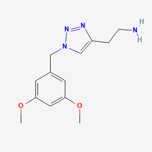 molecular formula C13H18N4O2 B11476239 2-[1-(3,5-dimethoxybenzyl)-1H-1,2,3-triazol-4-yl]ethanamine 