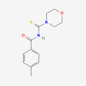 molecular formula C13H16N2O2S B11476309 4-methyl-N-(morpholine-4-carbothioyl)benzamide 