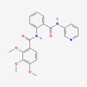 2,3,4-trimethoxy-N-[2-(pyridin-3-ylcarbamoyl)phenyl]benzamide