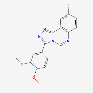 3-(3,4-Dimethoxyphenyl)-9-fluoro-[1,2,4]triazolo[4,3-c]quinazoline