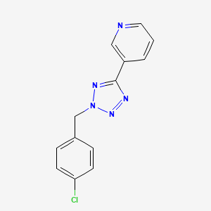 3-[2-(4-chlorobenzyl)-2H-tetrazol-5-yl]pyridine