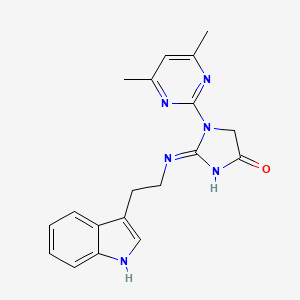 1-(4,6-dimethylpyrimidin-2-yl)-2-{[2-(1H-indol-3-yl)ethyl]amino}-1,5-dihydro-4H-imidazol-4-one