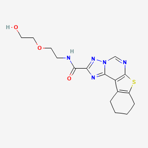 N-[2-(2-hydroxyethoxy)ethyl]-8,9,10,11-tetrahydro[1]benzothieno[3,2-e][1,2,4]triazolo[1,5-c]pyrimidine-2-carboxamide