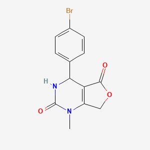 4-(4-bromophenyl)-1-methyl-4,7-dihydrofuro[3,4-d]pyrimidine-2,5(1H,3H)-dione