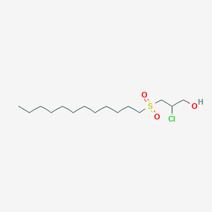 2-Chloro-3-(dodecylsulfonyl)propan-1-ol