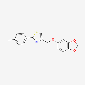 4-((Benzo[d][1,3]dioxol-5-yloxy)methyl)-2-(p-tolyl)thiazole