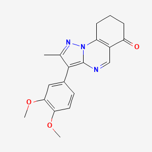 3-(3,4-dimethoxyphenyl)-2-methyl-8,9-dihydropyrazolo[1,5-a]quinazolin-6(7H)-one