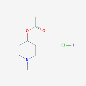 molecular formula C8H15NO2 x HCl B1147665 1-Methylpiperidinyl acetate, hydrochloride CAS No. 58931-63-8