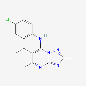 N-(4-chlorophenyl)-6-ethyl-2,5-dimethyl[1,2,4]triazolo[1,5-a]pyrimidin-7-amine