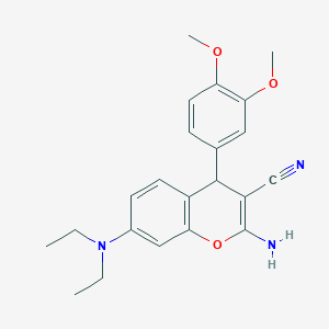 2-amino-7-(diethylamino)-4-(3,4-dimethoxyphenyl)-4H-chromene-3-carbonitrile