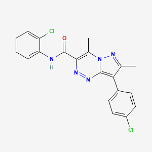 N-(2-chlorophenyl)-8-(4-chlorophenyl)-4,7-dimethylpyrazolo[5,1-c][1,2,4]triazine-3-carboxamide