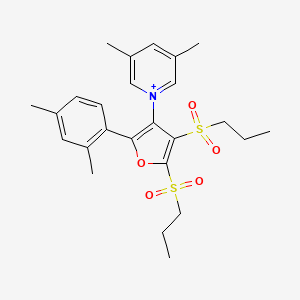 1-[2-(2,4-Dimethylphenyl)-4,5-bis(propylsulfonyl)-3-furyl]-3,5-dimethylpyridinium