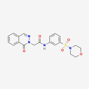 molecular formula C20H20N4O5S B11476830 N-[3-(morpholin-4-ylsulfonyl)phenyl]-2-(1-oxophthalazin-2(1H)-yl)acetamide 