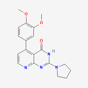 5-(3,4-Dimethoxyphenyl)-2-(pyrrolidin-1-yl)pyrido[2,3-d]pyrimidin-4-ol