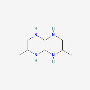 B1147696 2,7-Dimethyldecahydropyrazino[2,3-B]pyrazine CAS No. 133859-63-9