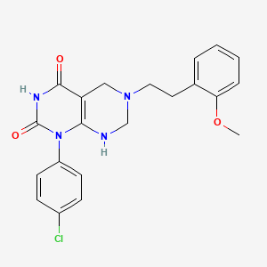 1-(4-chlorophenyl)-6-[2-(2-methoxyphenyl)ethyl]-5,6,7,8-tetrahydropyrimido[4,5-d]pyrimidine-2,4(1H,3H)-dione