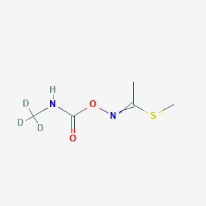 molecular formula C₅H₇D₃N₂O₂S B1147697 N-(三氘代甲基氨基甲酰氧基)乙内酰亚胺甲基硫酸酯 CAS No. 1398109-07-3