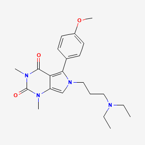 6-[3-(diethylamino)propyl]-5-(4-methoxyphenyl)-1,3-dimethyl-1H-pyrrolo[3,4-d]pyrimidine-2,4(3H,6H)-dione