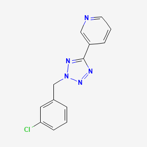 3-[2-(3-chlorobenzyl)-2H-tetrazol-5-yl]pyridine