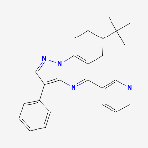 7-Tert-butyl-3-phenyl-5-(pyridin-3-yl)-6,7,8,9-tetrahydropyrazolo[1,5-a]quinazoline