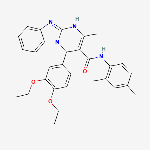 4-(3,4-diethoxyphenyl)-N-(2,4-dimethylphenyl)-2-methyl-1,4-dihydropyrimido[1,2-a]benzimidazole-3-carboxamide