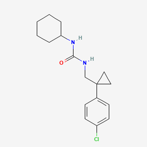 N-{[1-(4-chlorophenyl)cyclopropyl]methyl}-N'-cyclohexylurea