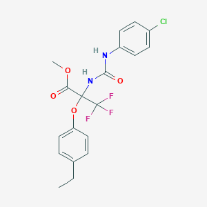 methyl N-[(4-chlorophenyl)carbamoyl]-2-(4-ethylphenoxy)-3,3,3-trifluoroalaninate