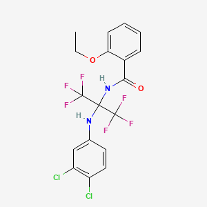 N-{2-[(3,4-dichlorophenyl)amino]-1,1,1,3,3,3-hexafluoropropan-2-yl}-2-ethoxybenzamide