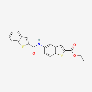 Ethyl 5-[(1-benzothiophen-2-ylcarbonyl)amino]-1-benzothiophene-2-carboxylate