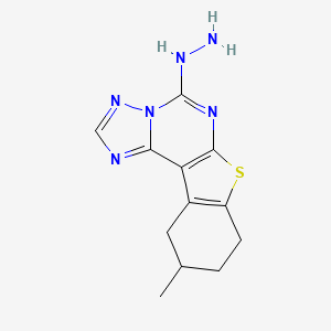 5-Hydrazino-10-methyl-8,9,10,11-tetrahydro[1]benzothieno[3,2-e][1,2,4]triazolo[1,5-c]pyrimidine