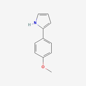 molecular formula C11H11NO B1147728 2-(4-methoxyphenyl)-1H-pyrrole CAS No. 4995-12-4