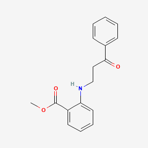 Methyl 2-[(3-oxo-3-phenylpropyl)amino]benzoate