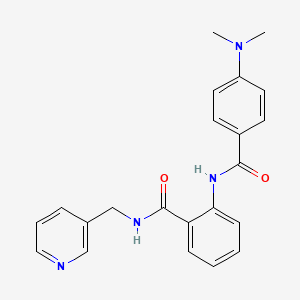 2-({[4-(dimethylamino)phenyl]carbonyl}amino)-N-(pyridin-3-ylmethyl)benzamide