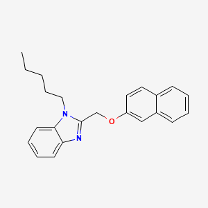 2-[(naphthalen-2-yloxy)methyl]-1-pentyl-1H-benzimidazole