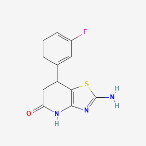 2-amino-7-(3-fluorophenyl)-6,7-dihydro[1,3]thiazolo[4,5-b]pyridin-5(4H)-one